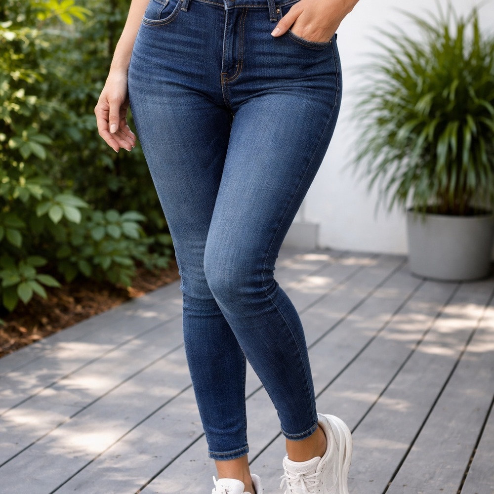 American Eagle Outfitters Men’s Dark Blue Slim Straight Jeans